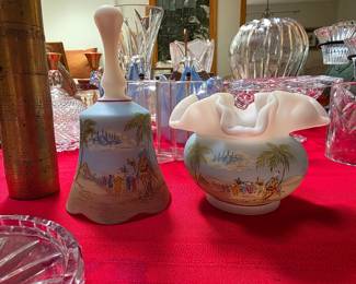 Fenton items, hand painted and signed.