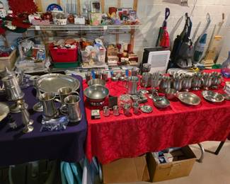 Beautiful Pewter cups and dishes!