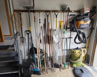 Yard equipment and tools.