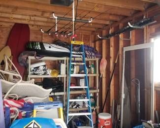 Stepladder; garage goodies