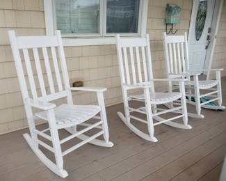 Porch rocking chairs - five available
