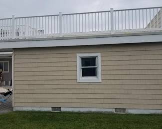 Siding; vinyl railing