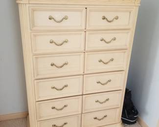 King bedroom suite: tall dresser