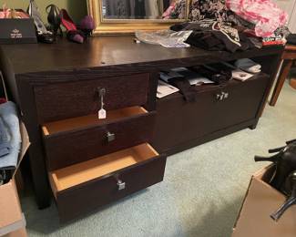 Media TV stand with drawers (West Elm I believe)