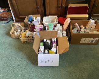 Free cosmetics, one with every purchase of other items