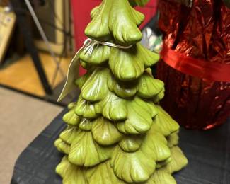 Medium ceramic Christmas tree. No lights