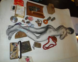 Jewelry and sketches