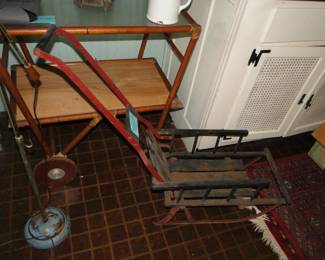 Antique push sled