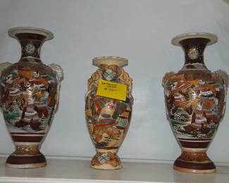 Oriental Satsuma vases