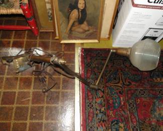 MCM Lamp and artwork