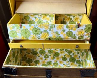 Vintage trunk inside