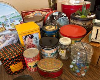 Vintage tins