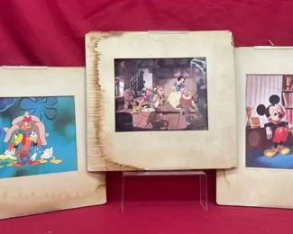 3 Unique Walt Disney Illustration Collectables