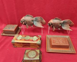 Assorted Asianinspired decorative collection