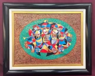 Forest Music By Anatole Krasnyasky Embellish Serigraph
