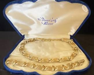 Vintage Kramer Jewelry Set In Original Box