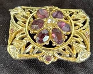 Gold Tone  Crystal Jewelry Statement Pieces Lot