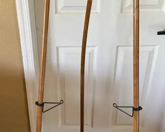 Antique Victorian Carved Wood  Bamboo Easel