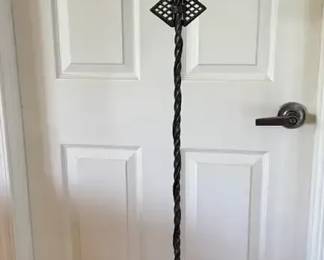 Antique Arts And Crafts Wrought Iron Lamp