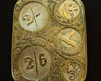 Atq Edwardian Coin Holder  JW Benson