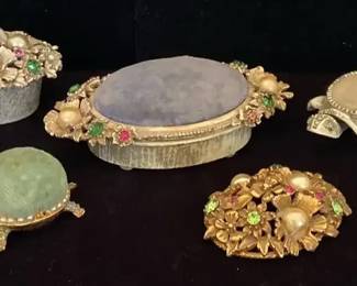 MidCentury Florenza Vanity Dishes  Pin Cushions