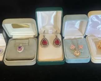 Swarovski Crystal Pendant, Earrings  More