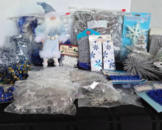 Blue And Silver Christmas Decorations