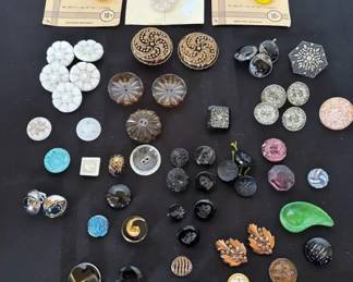 All Glass Vintage Buttons  Lots of sets, colors, shapes, sizes