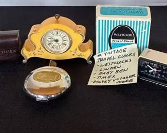 Vintage Travel Clocks