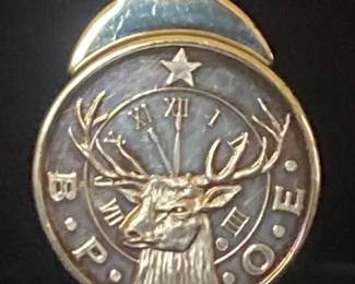 One Troy Ounce .999 Fine Silver BPOE Elks Money Clip