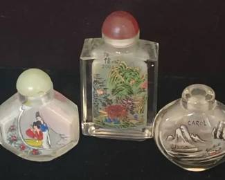 Lot Of Glass Snuff Bottles