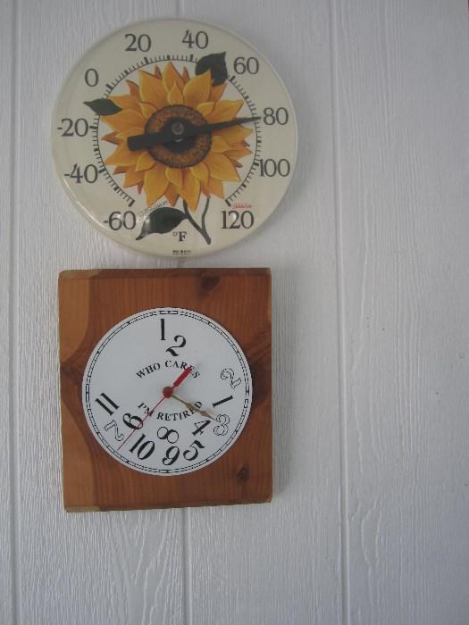 Temperature Gauge and Silly Clock (needs new clock mechanism)