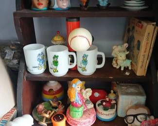 Vintage Fire King Disney Donald and Daisy Mugs, Vintage Disney Applause Mugs