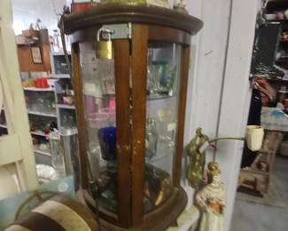 Curio cabinet and collectibles