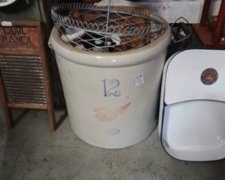 Vintage 12 Gallon Red Wing Crock