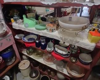 Vintage Glassware and stone ware
