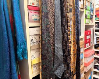 Men's silk neckties and scarves