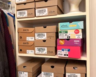 Clarks shoes, many new in box