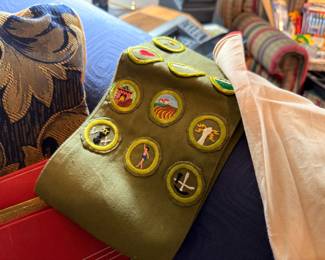 Vintage Boy Scout merit badge sash