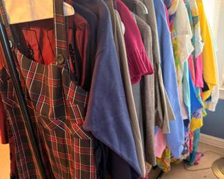 Rack of women's blazers and jackets