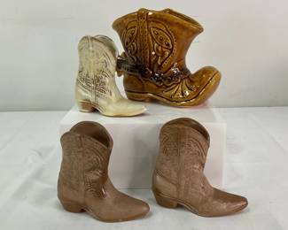 Frankoma Ceramic Boots