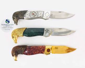 The Franklin Mint "Great American Eagle" Pocket Knives