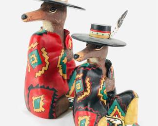 Robert Shields Trickster Coyote Figurines