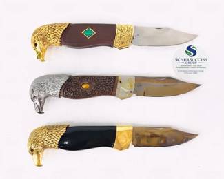 The Franklin Mint "Great American Eagle" Pocket Knives