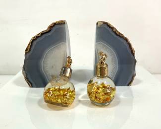 Brazilian Agate Bookends