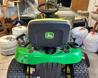 John Deere E100 riding lawn tractor with a 42-inch mower deck