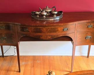 Antique American Hepplewhite Mahogany Sideboard