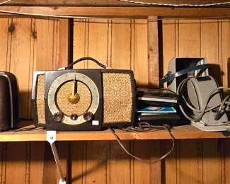 Assorted Vintage Radios and Cameras