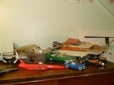 Antique Toy Boat,Plane& Cars