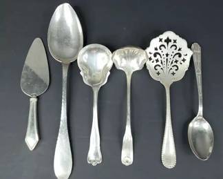CS027 Sterling Silver Serving Utensils, Chicago Spoon